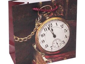 Пакет бумажный [17*17*08] "Время чтения"