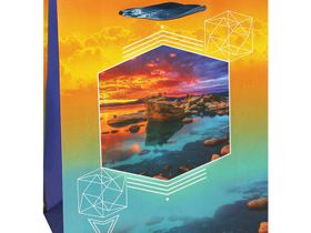 Пакет бумажный [18*22*10] "Морской пейзаж"