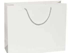 Пакет бумажный [32*26*11] "Однотонный" белый