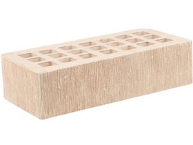 Кирпич Железногорск Белый, Бархат Одинарный 250х120х65 мм