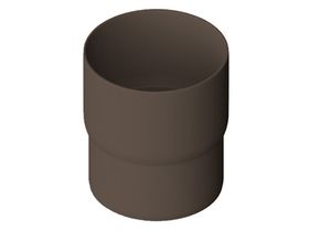 Муфта трубы Мурол d=80 коричневая