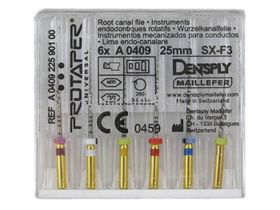Набор инструментов стоматологических эндодонтических Protaper Universal машинных, размер SX-F3, 6 шт/упаковка, Швейцария (Maillefer Instruments Holding Sarl (Dentsply Maillefer)) A040922590112