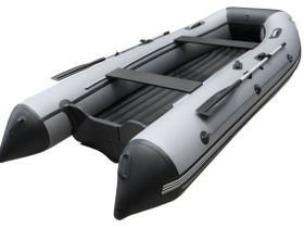 Лодка ПВХ ORCA 340 НДНД серый/черный