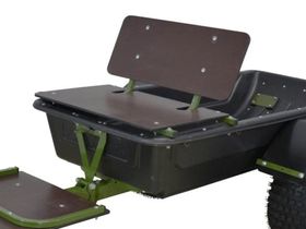 Сиденье складное "КОЙРА" в сани С6 и прицеп грузопассажирский