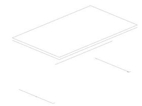 Стол переговорный (два положения установки царги: посередине и скраю)