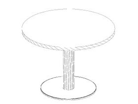 Стол журнальный круглый