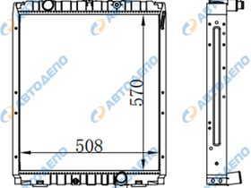 Радиатор охлаждения двигателя. HYUNDAI Сounty  HD72 ,HD78 HD65, HD72 ,HD78 HY-0100-36-K