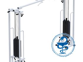 Кроссовер на базе реабилитационного тренажера (стек 2х100кг) JAGUAR-SPORT AR083.2х100