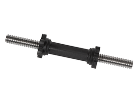 Гриф для гантели хромированный 360 мм МВ Barbell, замок - гайка Кетлера с резьбой 30 мм