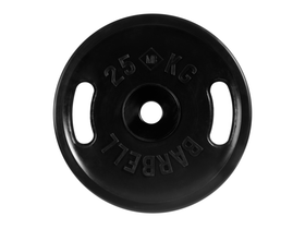 Диск обрезиненный "Евро-классик" с ручками МВ Barbell 25 кг, чёрный, 51 мм