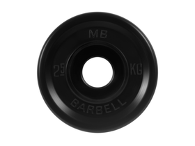 Диск обрезиненный "Евро-классик" МВ Barbell 2.5 кг, чёрный, 51 мм