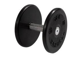 Гантель "Классик" МВ Barbell 6 кг с вращающейся хромированной ручкой, чёрная