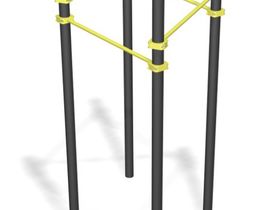 Перекладины для воркаута в треугольнике двухуровневые JAGUAR-SPORT JS-W13i