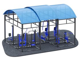 Теневой навес на 10 тренажеров JAGUAR-SPORT ARMS300