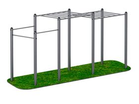 Рукоход двойной разноуровневый с турниками JAGUAR-SPORT ARWOK015