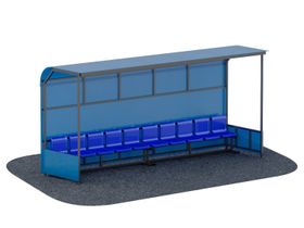 Трибуна на 10 мест с навесом JAGUAR-SPORT ARMS111