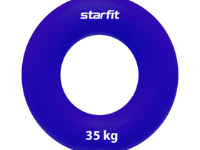 Эспандер кистевой ES-404 "Кольцо", диаметр 8,8 см, 35 кг, силикогель, темно-синий