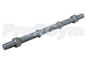Гриф гантельный 25 мм, длина 380, замок резьбовой с широким шагом, 2.3 кг Profigym
