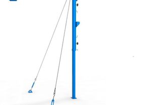 Стойки волейбольные на растяжках Круглые d76 с системой натяжения