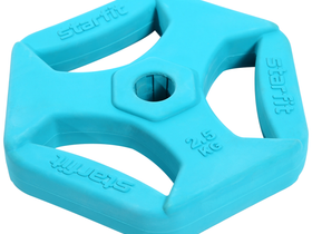 Диск обрезиненный с хватами BB-205 2,5 кг, d=26 мм, без стальной втулки, бирюзовый