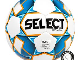 Мяч футбольный Select DIAMOND IMS,№5, бел/син/оранж, размер 5