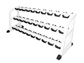 Стойка для хранения профессиональных гантелей МВ Barbell на 15 пар