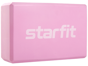 Блок для йоги Core YB-200 EVA, розовый пастель