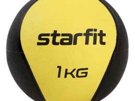 Медбол высокой плотности GB-702, 1 кг, желтый