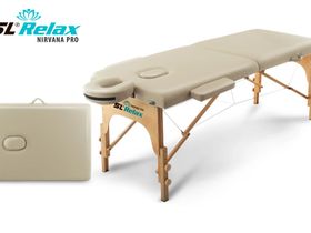 Массажный стол Relax Nirvana Pro бежевая кожа