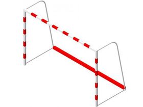Ворота для мини-футбола/гандбола 2х3м с противовесами по 100кг