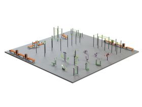 Спортивная площадка 400 кв.м JAGUAR-SPORT S-1016