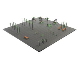 Спортивная площадка 400 кв.м JAGUAR-SPORT S-1017