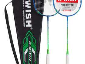 Набор для бадминтона Fusiontec 770K, 2 ракетки, синий/зеленый
