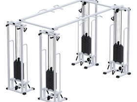 Двойной кроссовер на базе реабилитационного тренажера (стек 4х75 кг) JAGUAR-SPORT AR083.4х75