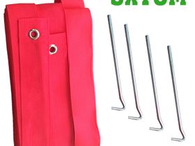 Разметка площадки для волейбола 9х18м - красный (ленты)