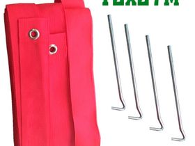 Разметка для пляжного футбола 12х27м - красный (ленты)