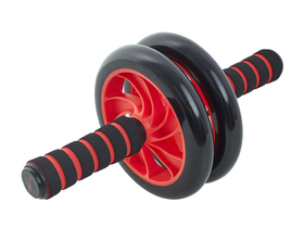 Ролик для пресса двойной RL-102, черный/красный