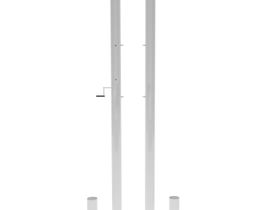 Стойки профессиональные волейбольные алюминиевые 100х120 со скрытым механизмом натяжения сетки