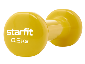 Гантель виниловая DB-101 0,5 кг, желтый