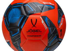 Мяч футбольный Championship №5, оранжевый/синий/черный, размер 5