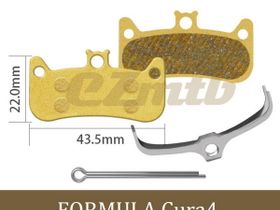 Тормозные колодки EZmtb BP1128. FORMULA Cura4 для дисковых тормозов. Металл