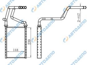 Радиатор отопителя TOYOTA LAND CRUISER PRADO GRJ150, RZJ, TRJ150 HR-125-26-K