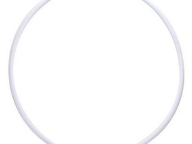 Обруч гимнастический ЭНСО, пластиковый, 70 см, Белый