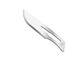 Скальпель хирургический стерильный однократного применения "Ensent" №10, углеродистая сталь, 10 штук в упаковке, Китай (Yancheng Huida Medical Instruments Co., Ltd.)