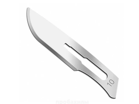 Лезвие хирургическое стерильное однократного применения "Ensent" №10, стерильный, углеродистая сталь, 100 штук в упаковке, Китай (Yancheng Huida Medical)