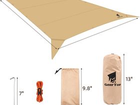 Кемпинговый тент GEERTOP Tarps-003-khaki. ткань 420D. Размер 2*3 м