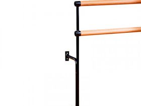 Хореографический кронштейн напольно-пристенный 2-рядный (d 57) СЕРЫЙ МЕТАЛЛИК