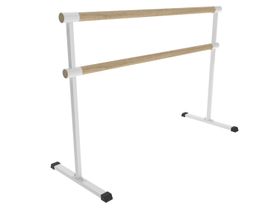 Хореографические кронштейны (комплект) станок мобильный 2х-рядный разборный БЕЛЫЙ