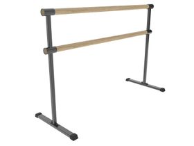 Хореографические кронштейны (комплект) станок мобильный 2х-рядный разборный СЕРЫЙ МЕТАЛЛИК