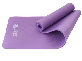 Коврик для йоги и фитнеса FM-301, NBR, 183x58x1,0 см, фиолетовый пастель